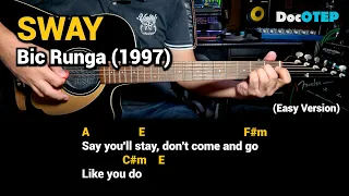 Sway - Bic Runga (Easy Guitar Chords Tutorial with Lyrics)