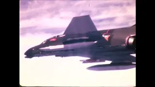USAF F-4D Phantom II testing an AIM-4D Falcon against a Ryan target drone MQM-34D Firebee