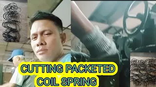 CUTTING PACKETED COIL SPRING#PACKETED#COIL#spring