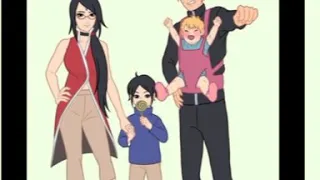 keluarga boruto dan sarada(dan ada Mitsuki)