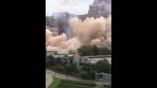 Wellington Hotel Albany, NY implosion August 23, 2014