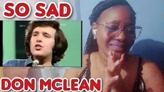 FIRST TIME HEARING _ DON MCLEAN  / EMPTY CHAIR / REACTION