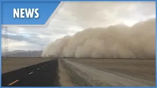 Superfast sandstorm absorbs city in China