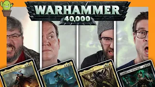 Warhammer Players Try 40K Commander Precons | Szarekh VS Abaddon VS Swarmlord VS Inquisitor Greyfax