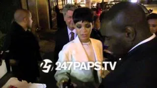 (New)(Exclusive) Rihanna at her CFDA AFTERPARTY showing love to her Rihanna Navy 06-03-14