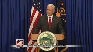 Governor Pence Denies Perception on Religious Freedom Law