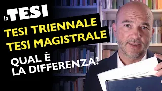 TESI TRIENNALE & TESI MAGISTRALE: qual è la differenza?