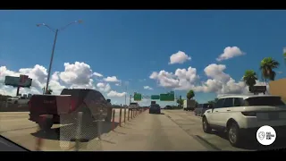 Driving the i-95 South to Downtown, Miami, FL. Timelapse!