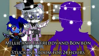 Funtime Freddy and Bon bon , Millie Stuck in a room for 24 hours || Fnaf