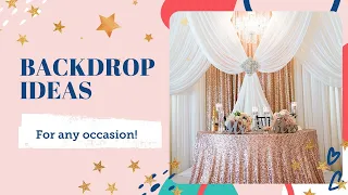 Backdrop Ideas for any Occassion | Party Inspiration | BalsaCircle.com