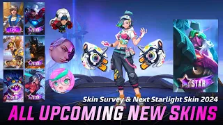 ALL UPCOMING 56 NEW SKINS MOBILE LEGENDS 2024 - UPCOMING STARLIGHT SKIN 2024 | MLBB