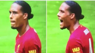 Virgil van Dijk sees himself on big screen - starts 'motivating' Liverpool teammates