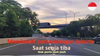 Jelajah JAKARTA di sore hari -  4k- Keliling ibukota indonesia saat sore hari