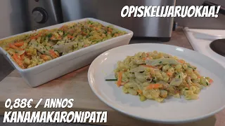 Opiskelijaruokaa! // Kanamakaronipata