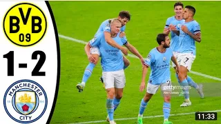 Manchester City Vs Borussia Dortmund 2-1 Extended Highlights HD 2022