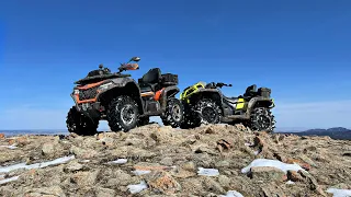 CFmoto Cforce 600 vs Can-Am Outlander 1000 on a Snow Rip!