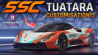 Asphalt 9 SSC Tuatara Customizations: Animated Decals, Nitro Visuals and More!