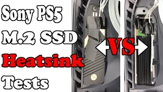 Sony PS5 m.2 SSD Heatsink Temperature Tests - None vs Double-sided vs Sabrent