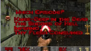 Запуск Sigil с оригинальным Ultimate Doom V1.9 / Running SIGIL wad with original Ultimate Doom