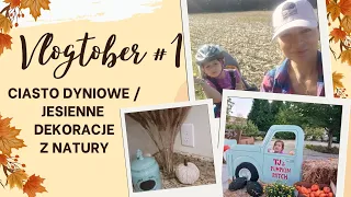 VLOGTOBER 🍂JESIENNE DEKORACJE Z NATURY 🍂 CIASTO DYNIOWE🍁 #vlogtober #pumpkin #falldecor #jesień