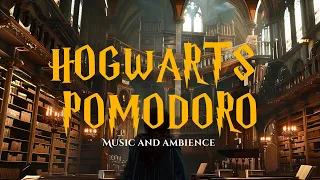 Hogwarts Library Pomodoro 25/5 📖🍎 | Music and Ambience ✨🍃