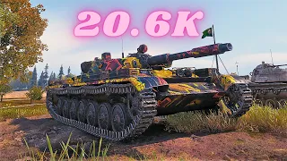 T-100 LT  20.6K Spot Damage  World of Tanks  Gameplay (4K)