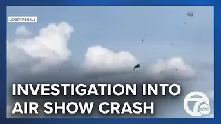 Air show crash aftermath