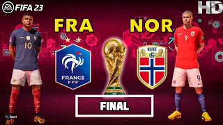 FIFA 23 - France vs Norway World Cup (FINAL) Match | Mbappe vs Haaland