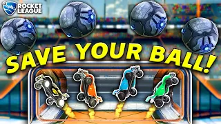 Rocket League, but the last to save their ball is ELIMINATED