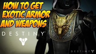 Destiny - How to get Exotic Weapons / Armor