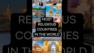 Top 10: Most Religious Countries in the World #youtubeshorts #islam #judaism #hindu #viralshorts