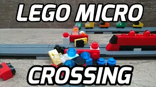 Crash at the LEGO Micro Railway Crossing!