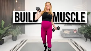 30-min Full Body Dumbbell Workout | Build Muscle!