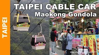 Taipei - LONGEST CABLE CAR RIDE! Maokong Gondola Tour in Taipei - 貓空纜車