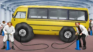 ENDLESSLY INLFATING BUS WHEELS!