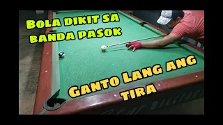 Billiard :❗Bolang Naka dikit sa Banda,, Ganito Lang ang Tira. Para mapapasok sa corner pocket ❗