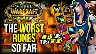 The WORST Runes So Far... (which probably need changes) | Season of Discovery | Classic WoW