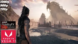 Hellblade Senua's Sacrifice EE AMD FSR & Ray Tracing | VEGA 11 | Ryzen 5 2400G | Benchmark