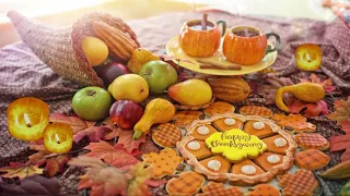 A Tasty Thanksgiving Spread Autumn Delicious Food ASMR Ambience