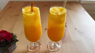 Refreshing summer drink without alcohol and sugar. Homemade orange lemonade