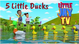 5 Little Duck Went Out One Day | Nursery Rhymes | Kids Songs #5littleducks