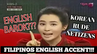 Korean Actress making fun of Filipino Accent