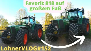 LohnerVLOG#152 Fendt Favorit 818 auf 800er Räder umbauen I 4-Takter Vergaser ausbauen und reinigen