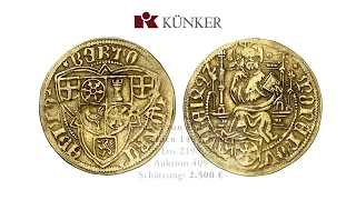 Künker Sommer-Auktionen 408-409: Highlights von Goldmünzen des Erzbistums Mainz aus Auktion 409.
