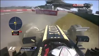 Kimi Raikkonen onboard crash Korean GP 2013