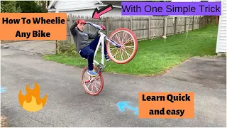 How To Wheelie Any Bike (Step By Step)