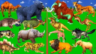 Woolly Mammoth VS Elephant Fight Prehistoric Mammals Vs Modern Mammals Animal Battle Simulator