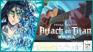 [🎸Fingerstyle + TABS ] Attack On Titan: The Final Season OP 2『The Rumbling』