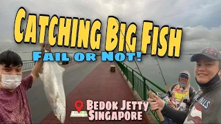 Catching Big Fish FAIL or NOT?! at Bedok Jetty Singapore