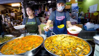 Michelin Guide Street Food Tour!! $0.64 THAI CURRY NOODLES in Chiang Mai, Thailand!